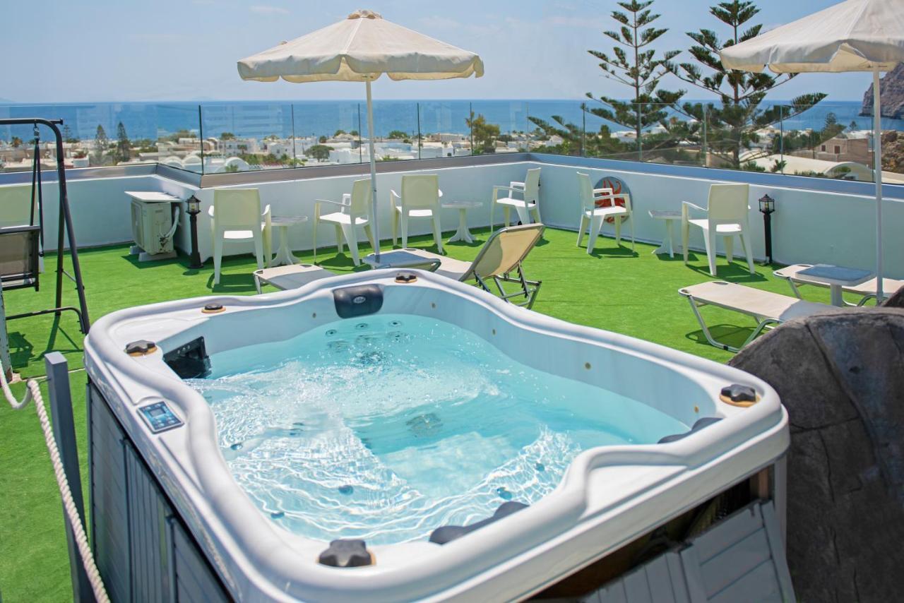 Blue Dream - Santorini Apartment Kamari  Bagian luar foto