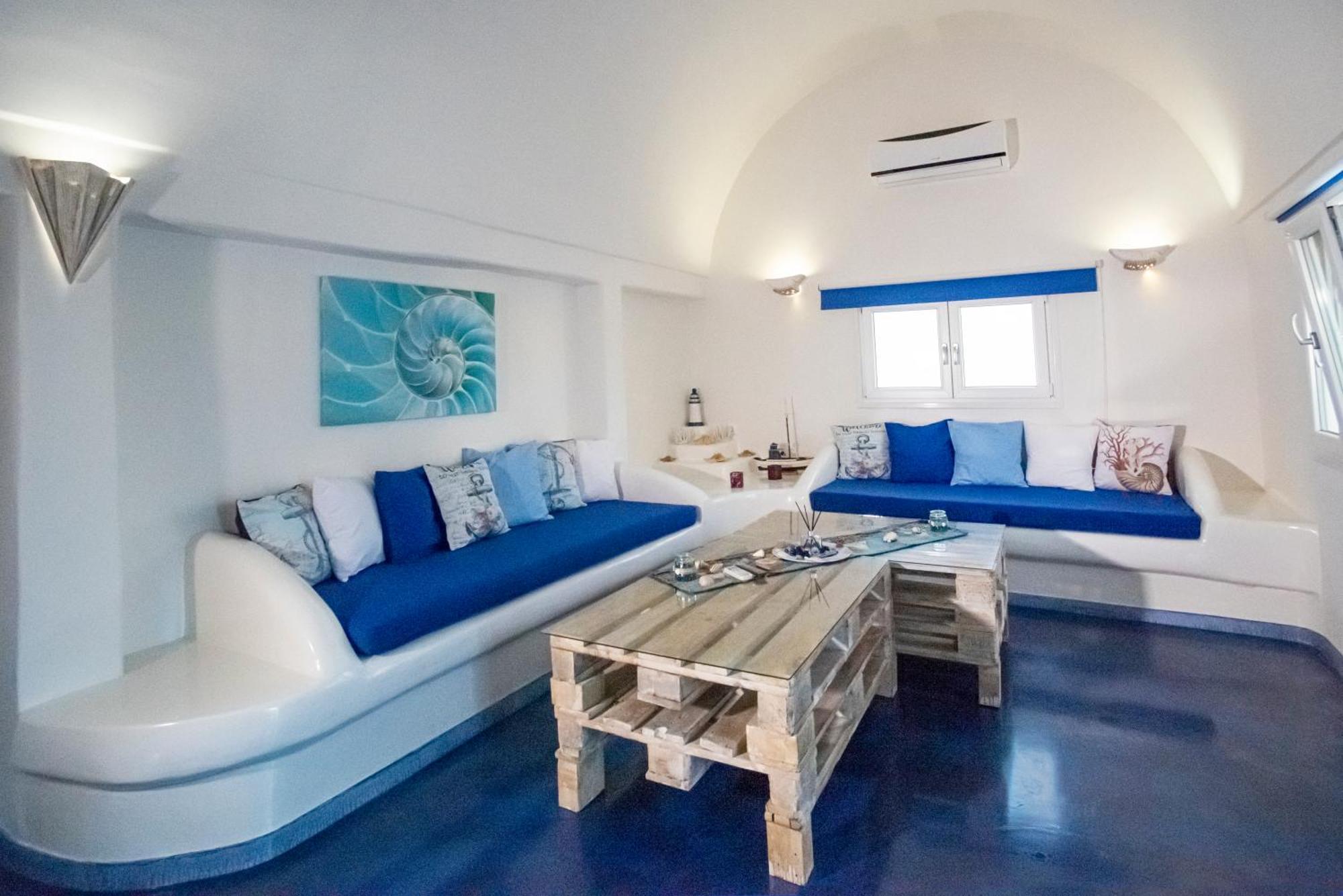 Blue Dream - Santorini Apartment Kamari  Bagian luar foto
