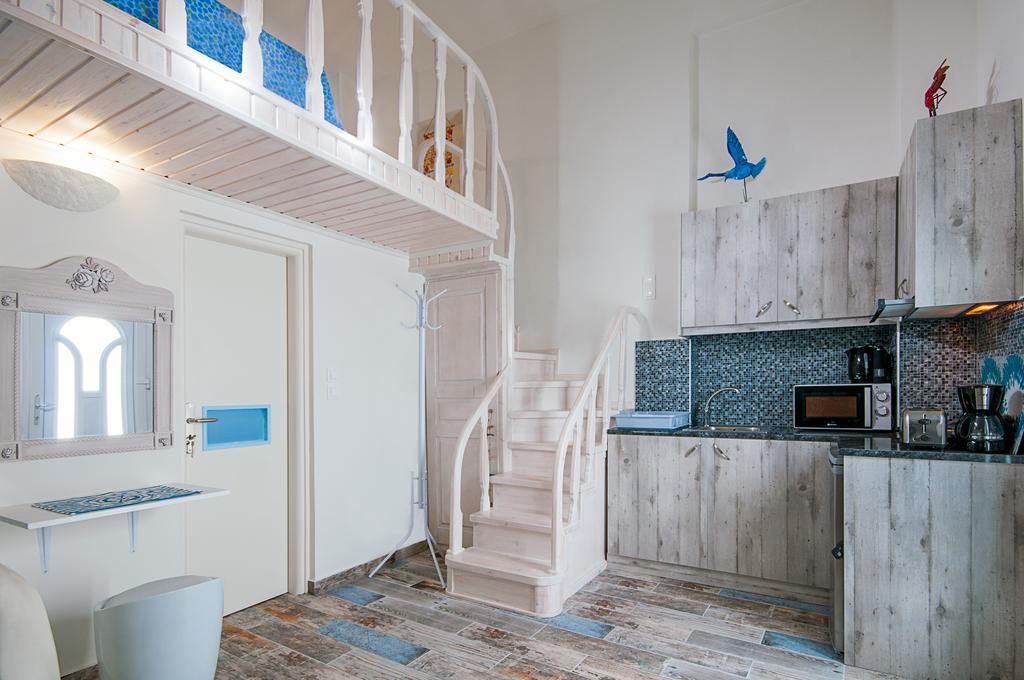 Blue Dream - Santorini Apartment Kamari  Bagian luar foto